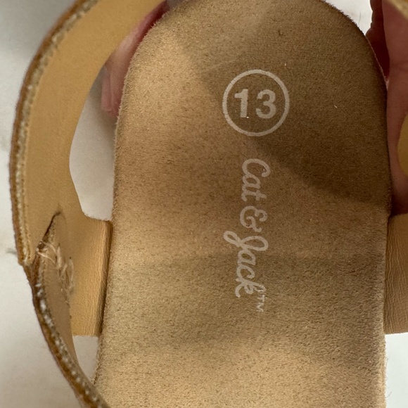 Girls Cat & Jack gold platform espadrilles size 13 - Picture 8 of 8